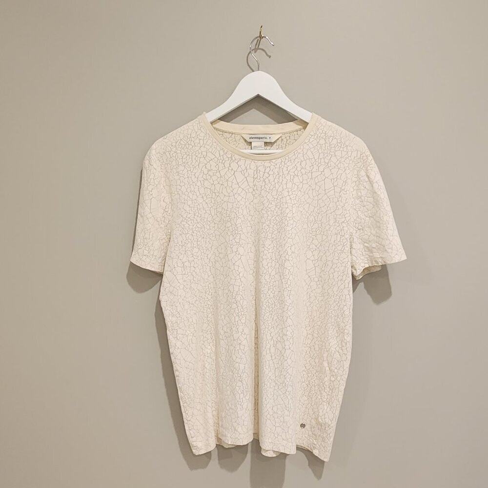 Eleven Paris cream Gatrix designer shirt - Size M